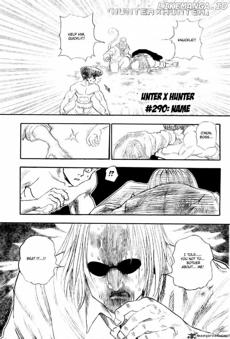 Hunter x Hunter, Chapter 290 image 01